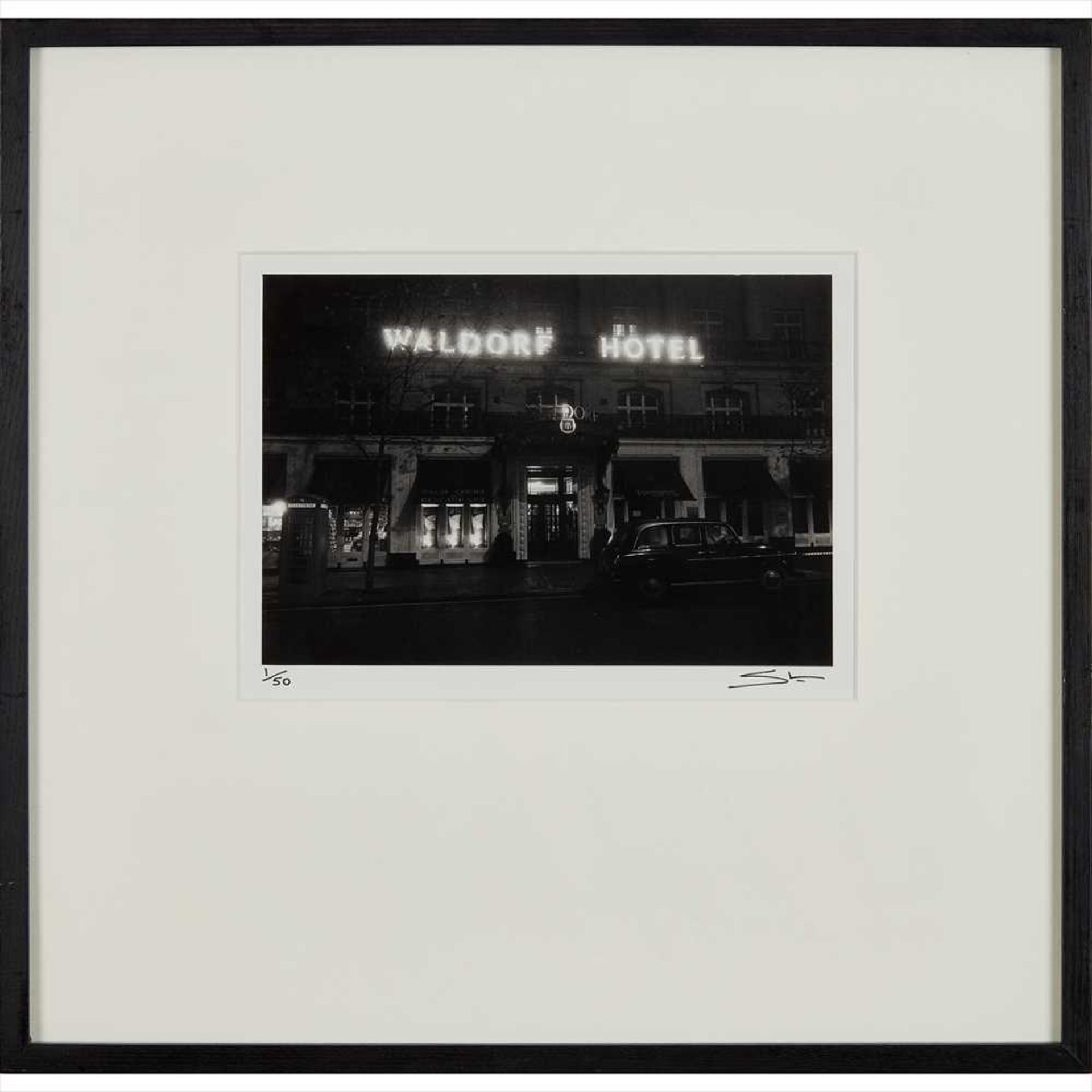 † § 20TH CENTURY BRITISH SCHOOL WALDORF HOTEL Silver gelatin print, a later re-print, signed with - Image 6 of 10