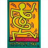 Keith Haring (American 1958-1990) Montreux Jazz Posters (Set of Three) Screenprints, unframed (
