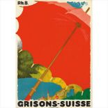 AUGUSTO GIACOMETTI (1877-1947) GRISONS-SUISSE lithograph 1924, condition A-; not backed (Dimensions: