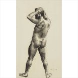 § William McCance (Scottish 1894-1970) NUDE BACK Signed with initials and dated 1930, charcoal (
