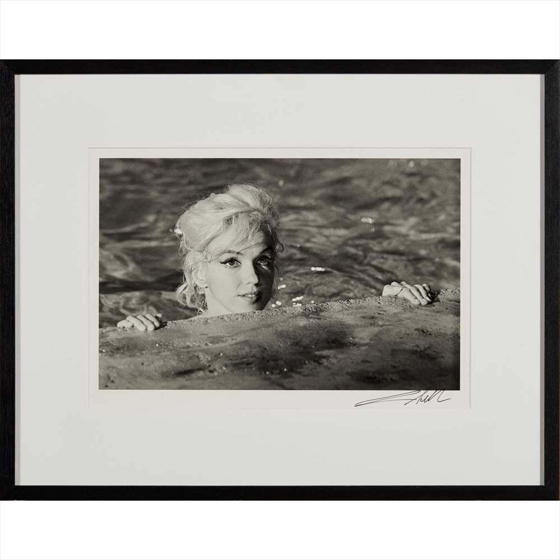 Lawrence Schiller (American B.1936) Print A, Marilyn: Roll II, Frame 12, May 1962 Signed and - Image 2 of 2