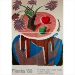 § David Hockney (British B.1937) Fiesta '88 (Baggott 178) Offset lithograph, unframed (Dimensions: