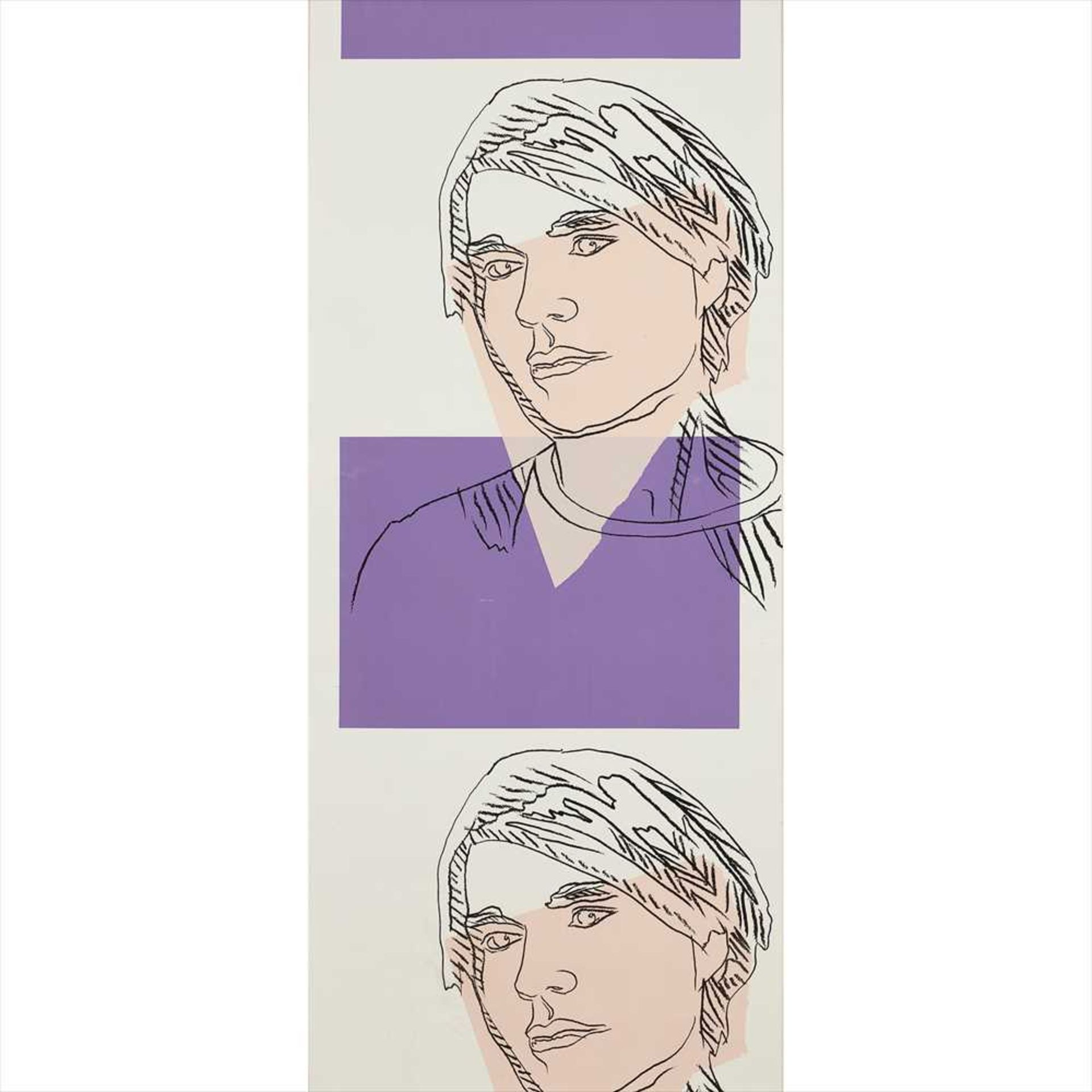 Andy Warhol (American 1928-1987), After Self-Portrait (Wallpaper), 1978 Screenprint (Dimensions: