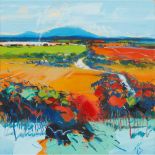 § Peter King (Scottish B. 1953) AUTUMN, CLYDE VALLEY Signed, oil on canvas (Dimensions: 48cm x
