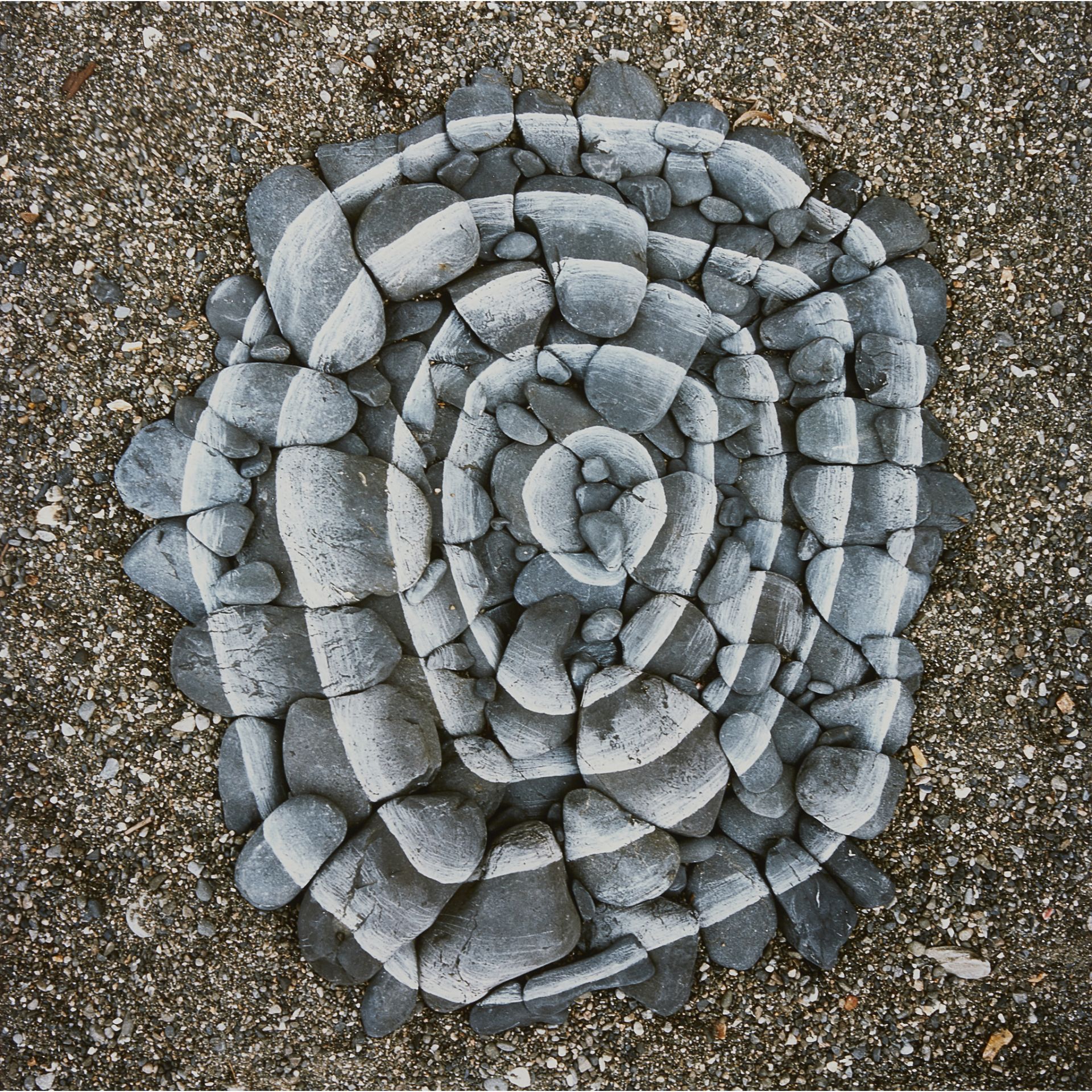 † § Andy Goldsworthy O.B.E. (British B.1956) STONES, SCRATCHED WHITE