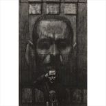 § Ken Currie (Scottish B. 1960) Words of Power Charcoal (Dimensions: 147cm x 95cm (58in x 37.5in))(