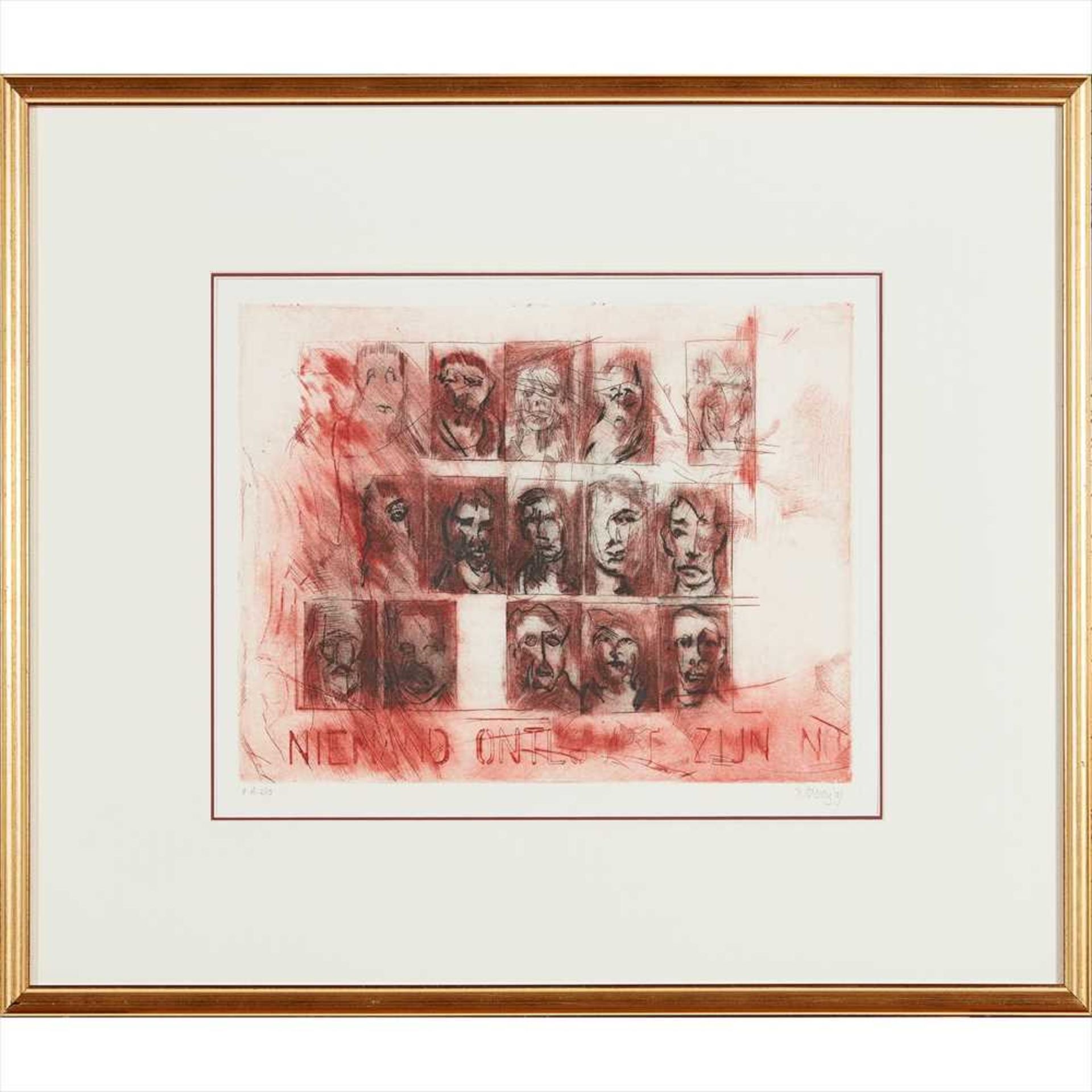 § Lucebert (Dutch 1924-1994) Kleine Strateeg Lithograph, 23/40, signed and dated '82 (Dimensions: - Image 4 of 4