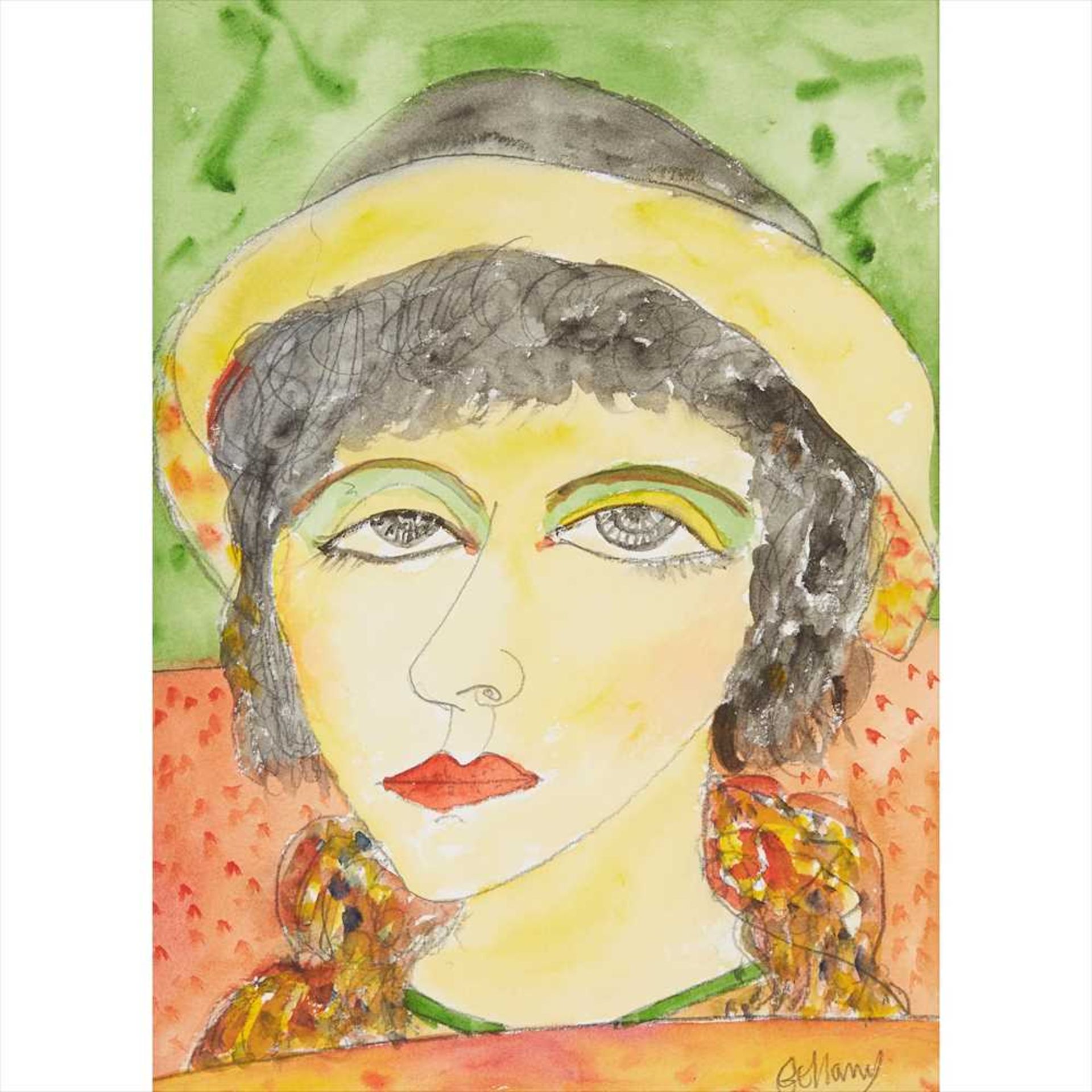 § John Bellany C.B.E., R.A (Scottish 1942-2013) DIVA Signed, pencil and watercolour (Dimensions: