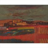 § David Mcleod Martin R.S.W., R.G.I., S.S.A (Scottish 1922-2018) Red Landscape, Perthshire Signed,