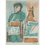 § Robert Colquhoun (Scottish 1914-1962) The Trinket Seller Lithograph, signed in ink to margin, also