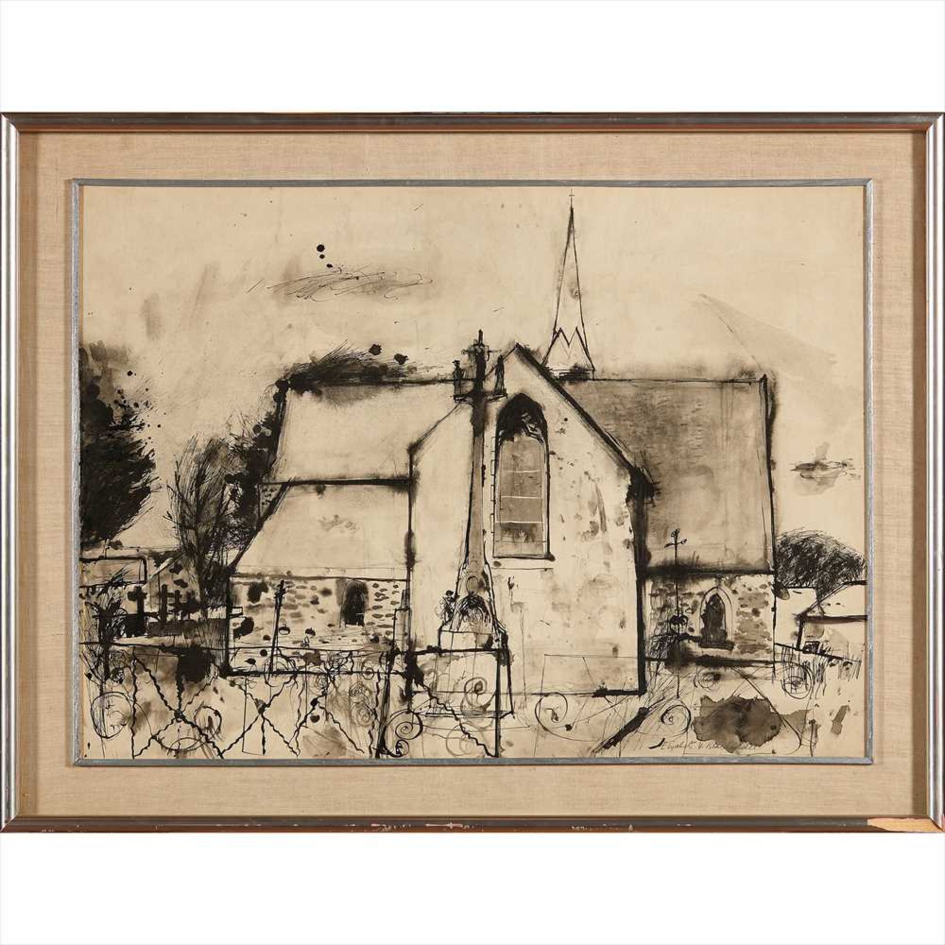 § Elizabeth Blackadder O.B.E., R.A., R.S.A., R.S.W., R.G.I., D.Litt (Scottish B.1931) Church in - Image 2 of 2