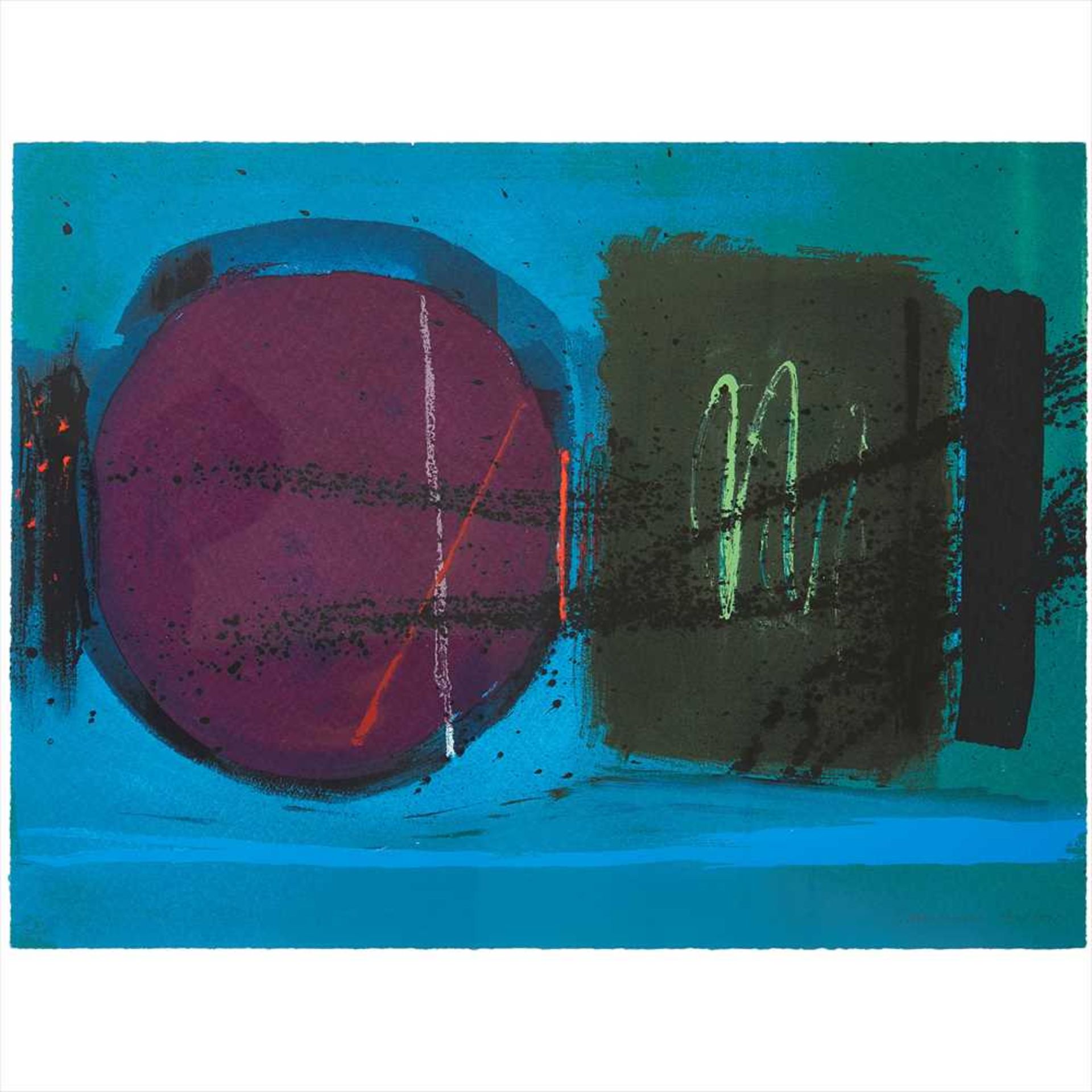 § Wilhelmina Barns-Graham C.B.E. (Scottish 1912-2004) Untitled, April 1991 Screenprint, 53/70,