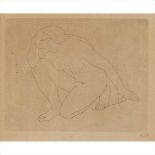 § Aristide Maillol (French 1861-1944) Femme agenouillée sur le genou gauche, le conde sur le genou