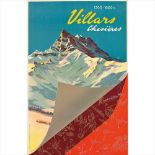 MARTIN PEIKERT (1901-1975) VILLARS lithograph, condition A; not backed (Dimensions: 100cm x 65cm (