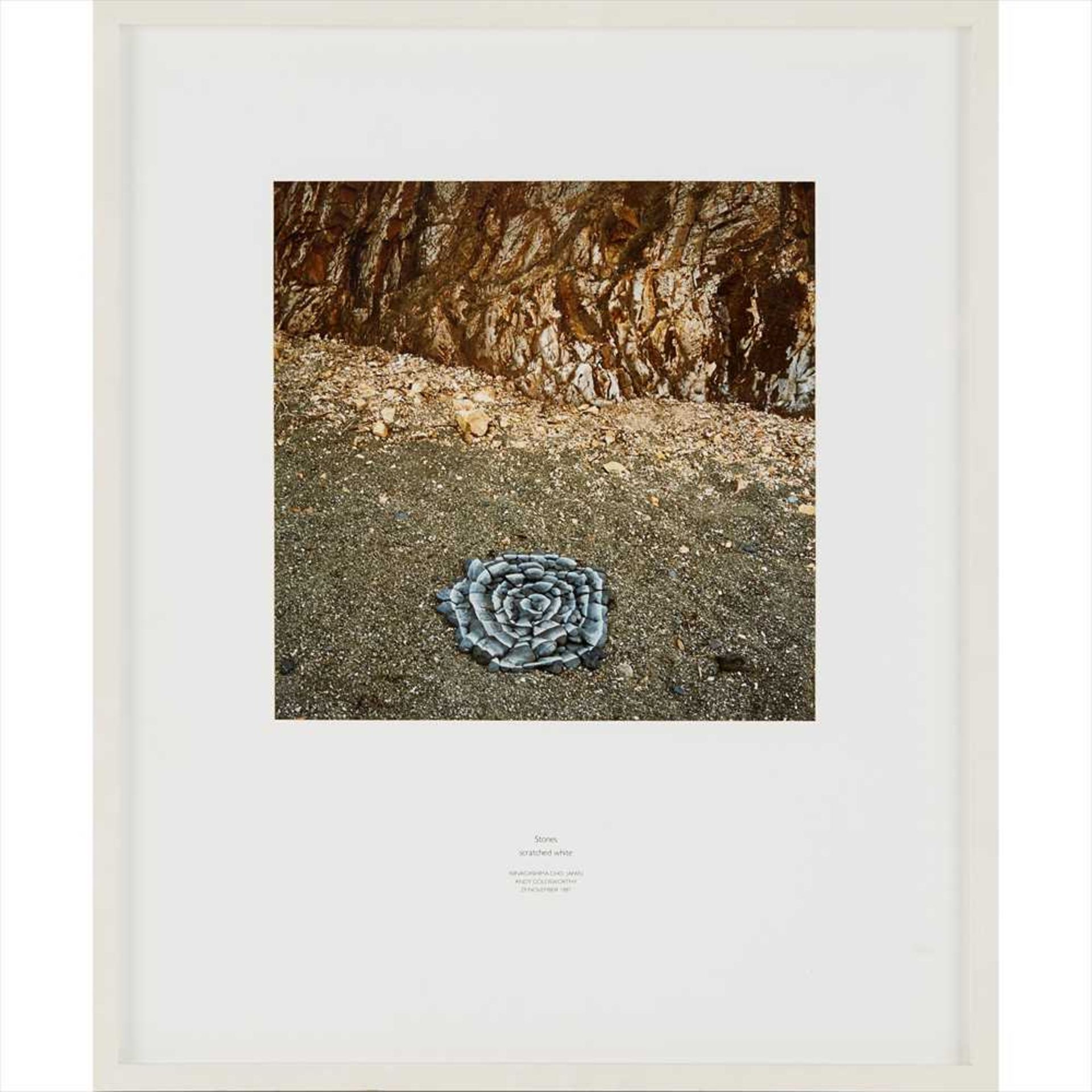 † § Andy Goldsworthy O.B.E. (British B.1956) STONES, SCRATCHED WHITE - Image 4 of 4