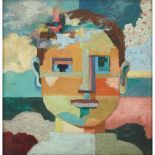 § Louise Annand M.B.E. (Scottish 1915-2012) BOY THINKING Signed and dated 1945, oil on board (