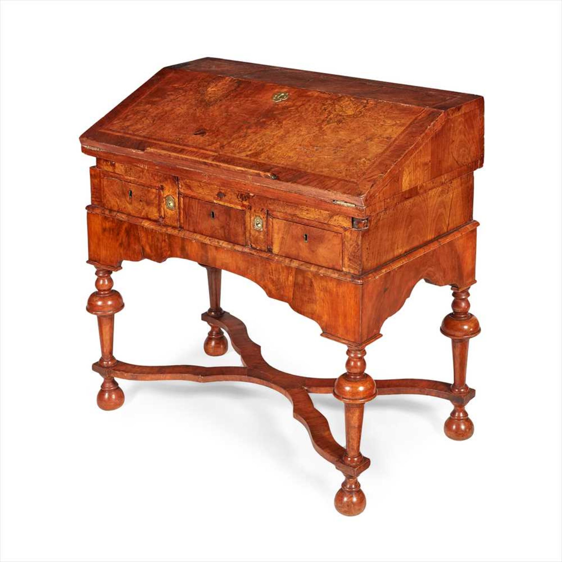 QUEEN ANNE WALNUT BUREAU EARLY 18TH CENTURY - Image 3 of 4