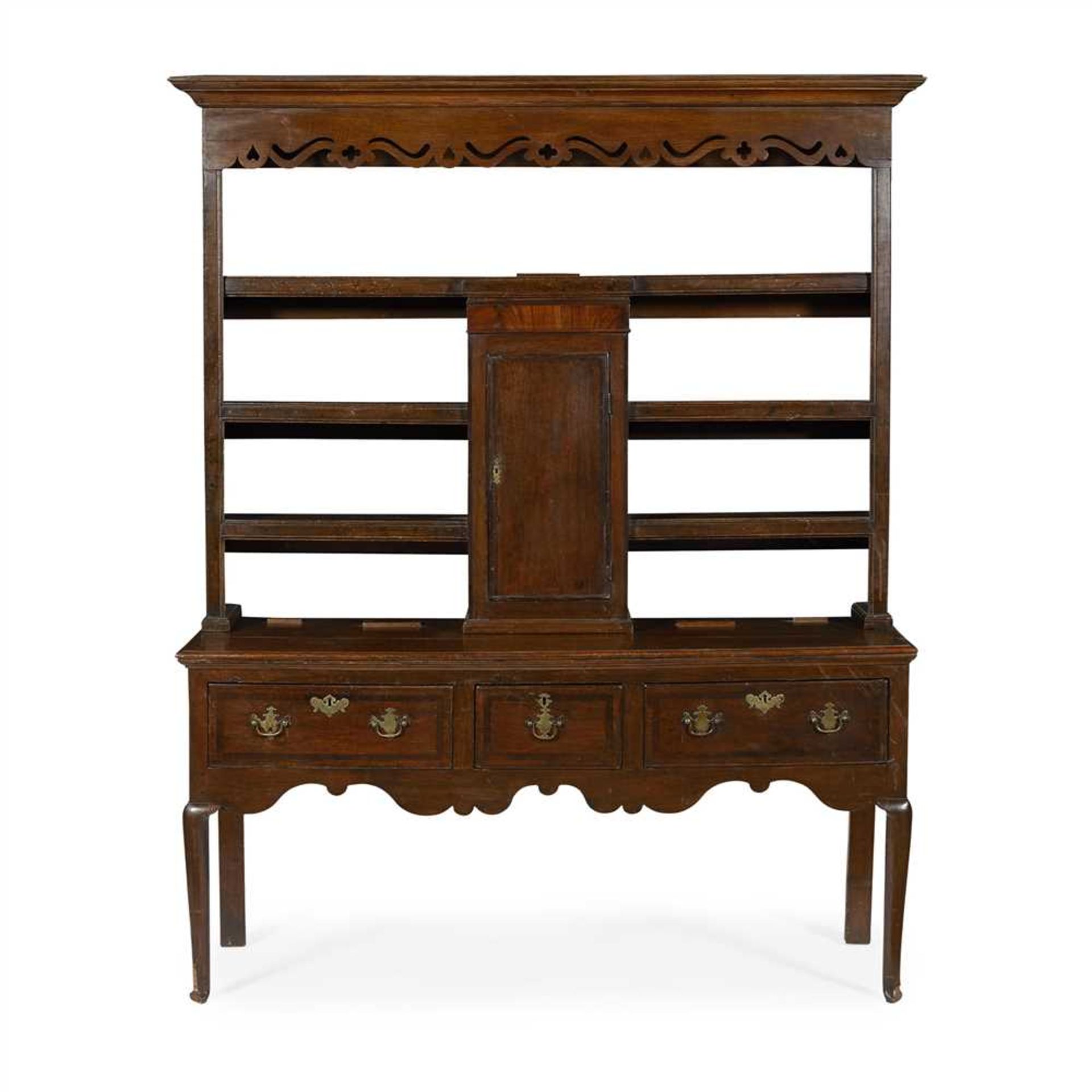 GEORGIAN OAK DRESSER LATE 18TH CENTURY AND LATER