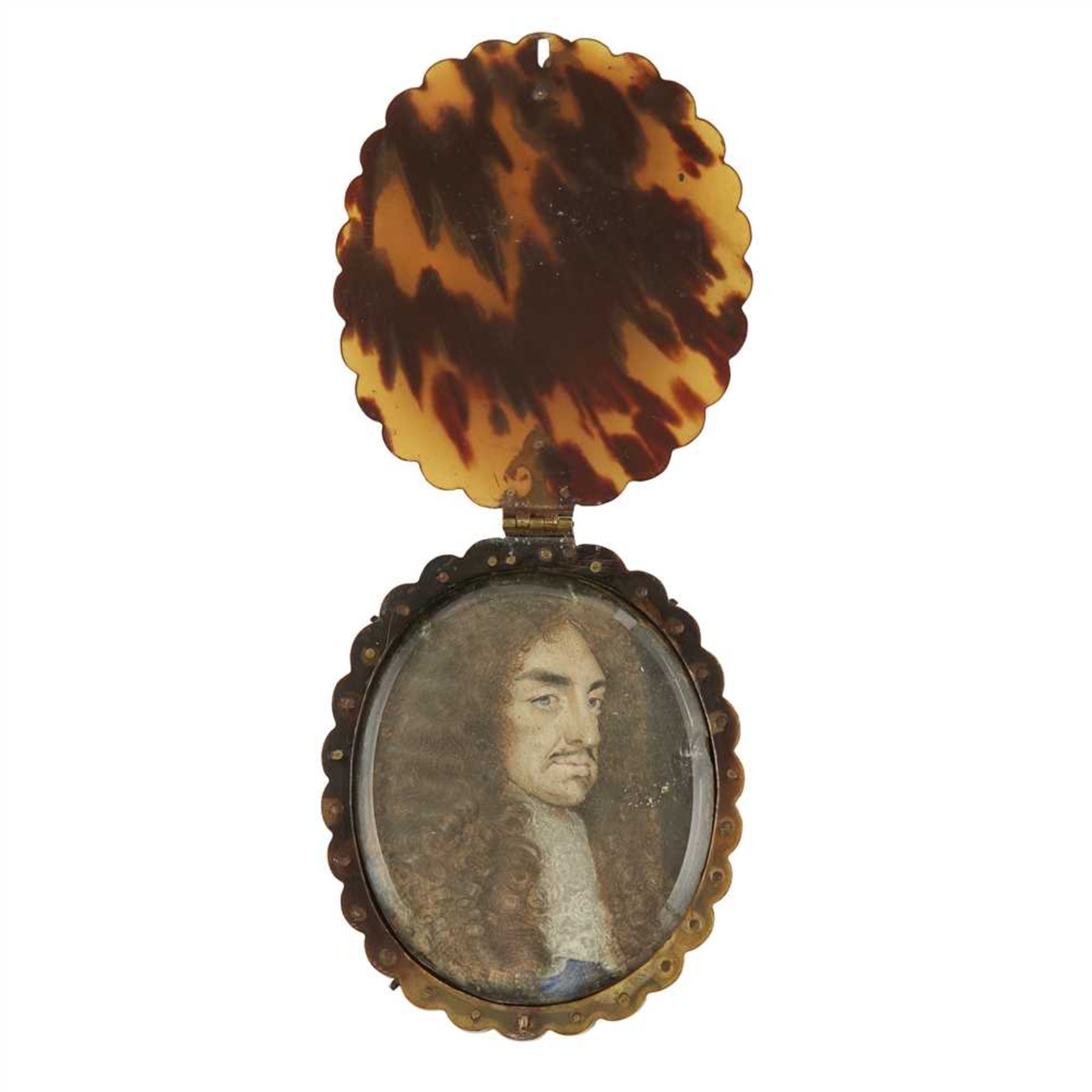 Y CIRCLE OF SAMUEL COOPER (BRITISH 1609-1672) PORTRAIT MINIATURE OF CHARLES II - Image 2 of 2