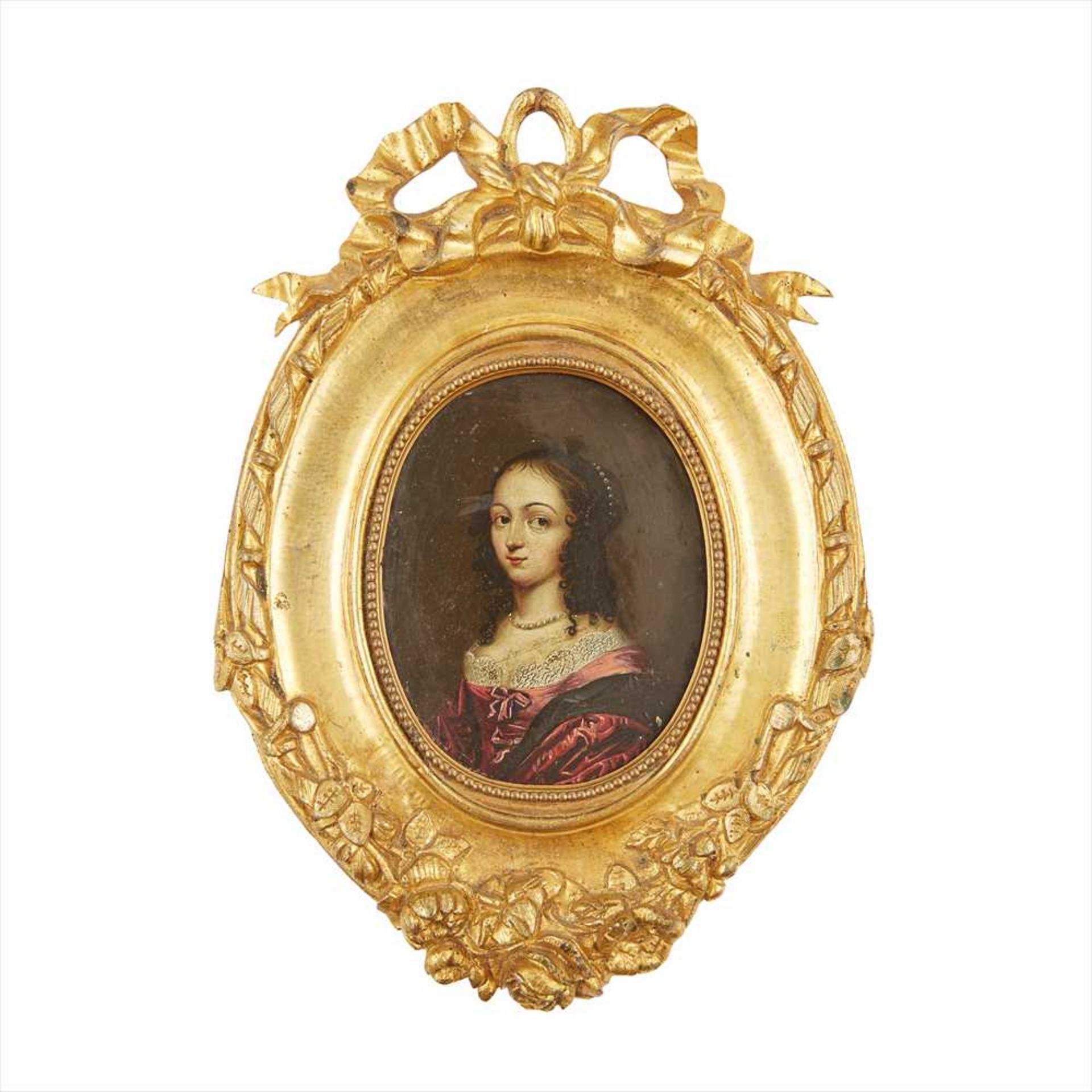 ENGLISH SCHOOL, 17TH CENTURY PORTRAIT MINIATURE OF A YOUNG LADY - Image 2 of 2