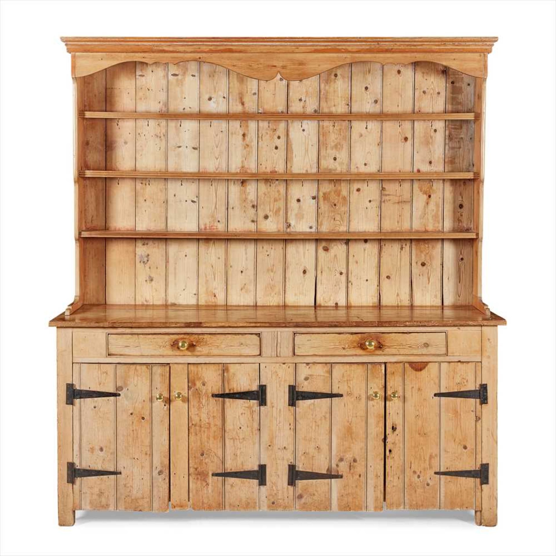 LARGE VICTORIAN PINE DRESSER LATE 19TH CENTURY