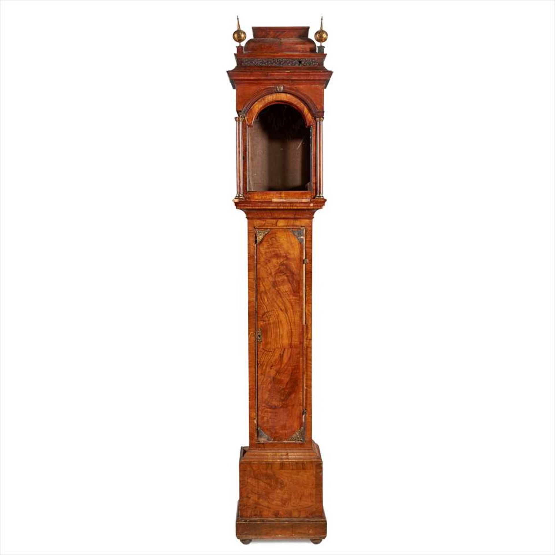 GEORGE I WALNUT LONGCASE CLOCK CASE EARLY 18TH CENTURY AND LATER