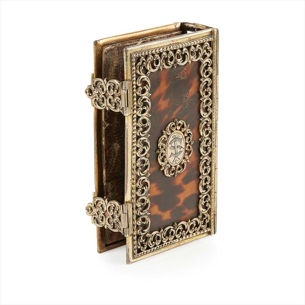 Y Book Cover Early 19th century gilt and tortoiseshell - Image 2 of 2