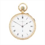 An 18ct gold cased pocket watch, Thomas Russell Liverpool