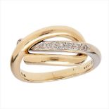 An 18ct gold and diamond set ring, Boodle and Dunthorne