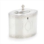 A George III tea caddy