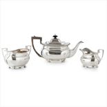 A three piece tea service