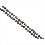 A Tahitian pearl necklace