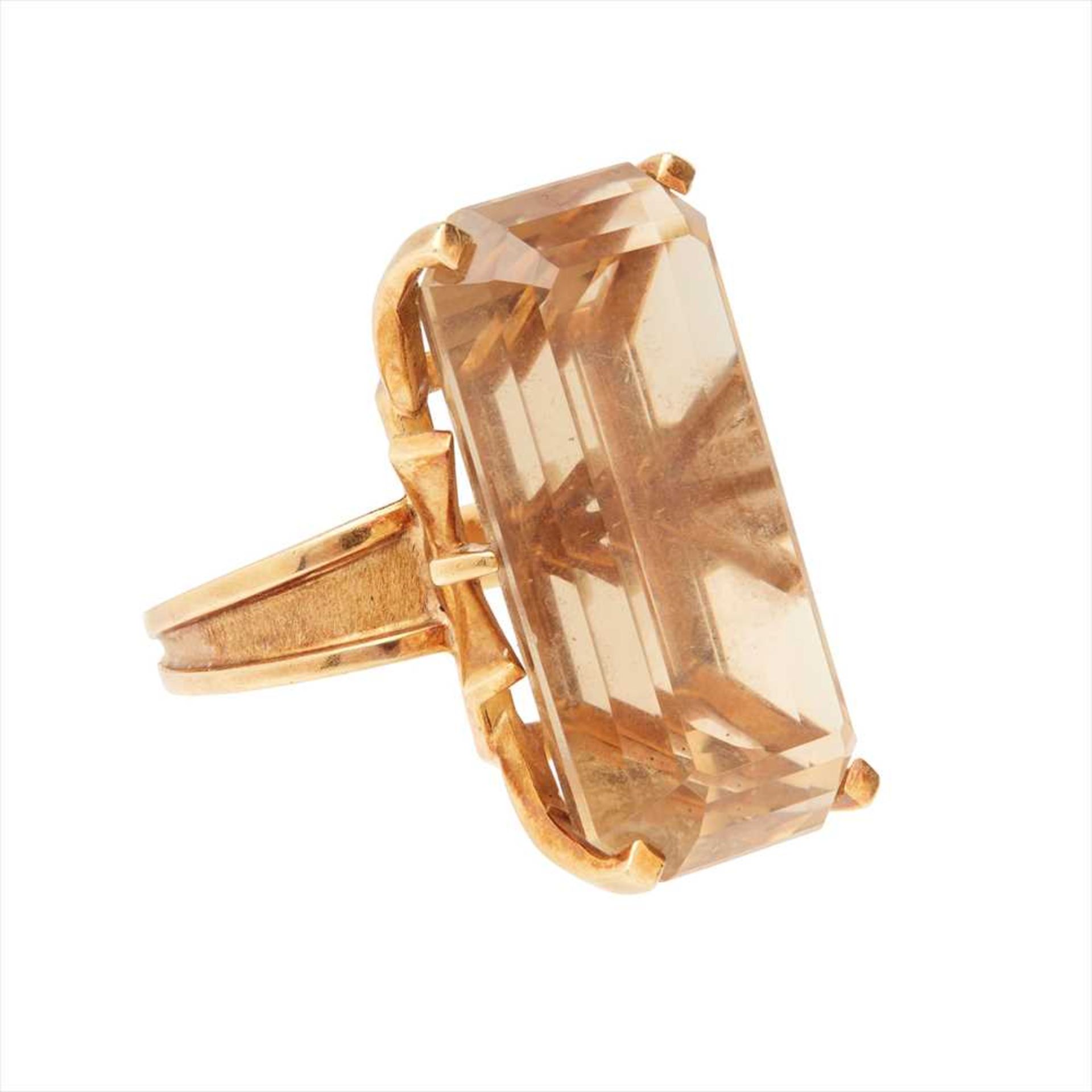 A citrine set cocktail ring - Image 2 of 2