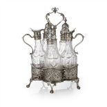 A composite Scottish George III Warwick cruet