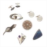 A collection of Scandinavian and other brooches