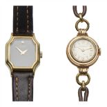 A lady's 9ct gold cased wrist watch, Jaeger LeCoultre