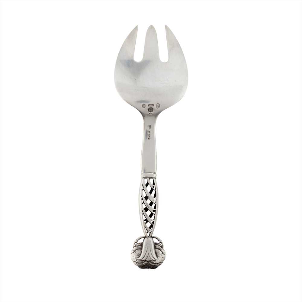 A large serving fork, Georg Jensen - Image 2 of 4