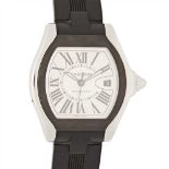 A gentleman's stainless-steel cased wrist watch, Cartier