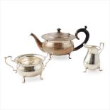 A three piece tea service