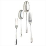 A collection of flatware