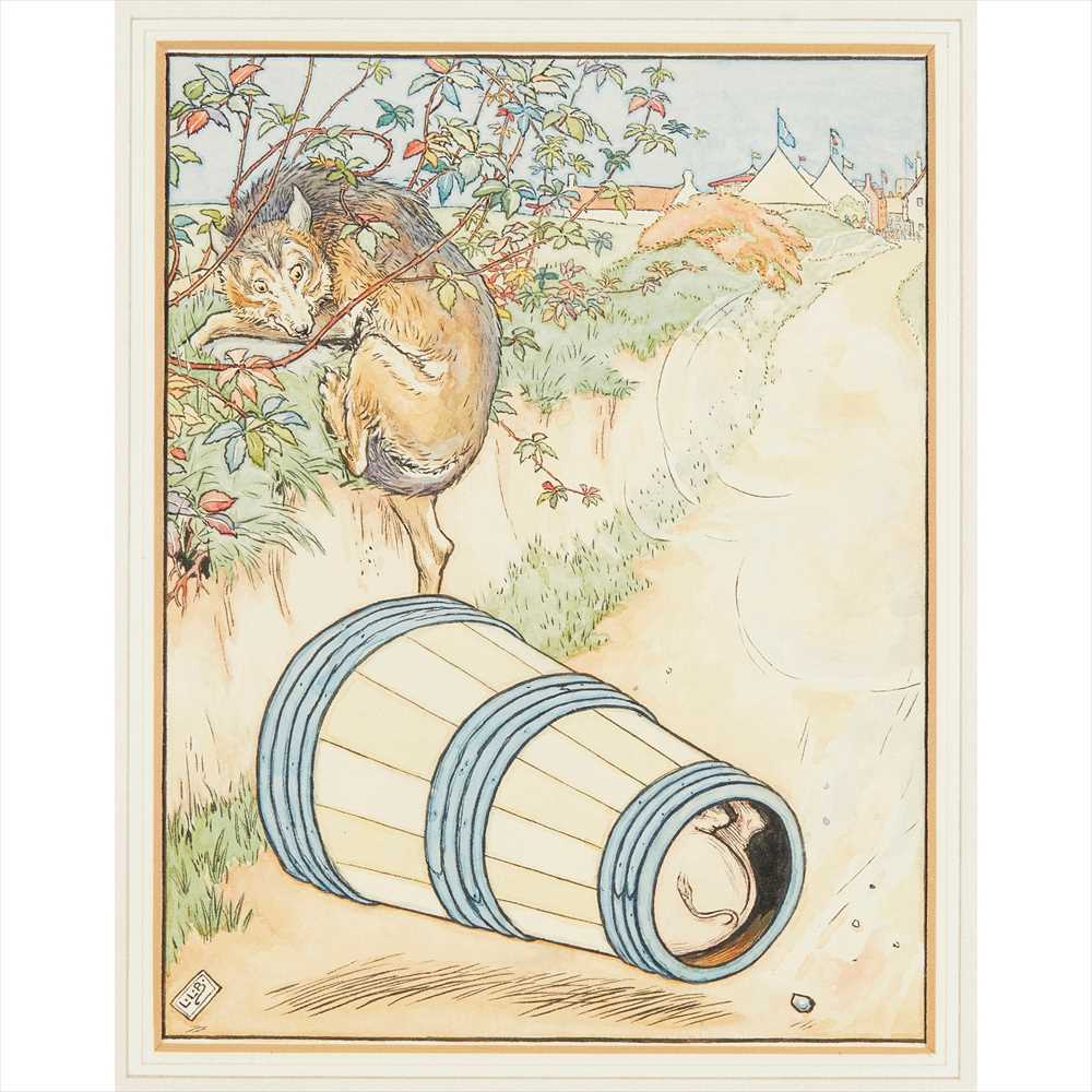 LEONARD LESLIE BROOKE (1862-1940) SET OF EIGHT ORIGINAL ILLUSTRATIONS FOR 'THE THREE LITTLE PIGS, - Image 2 of 19