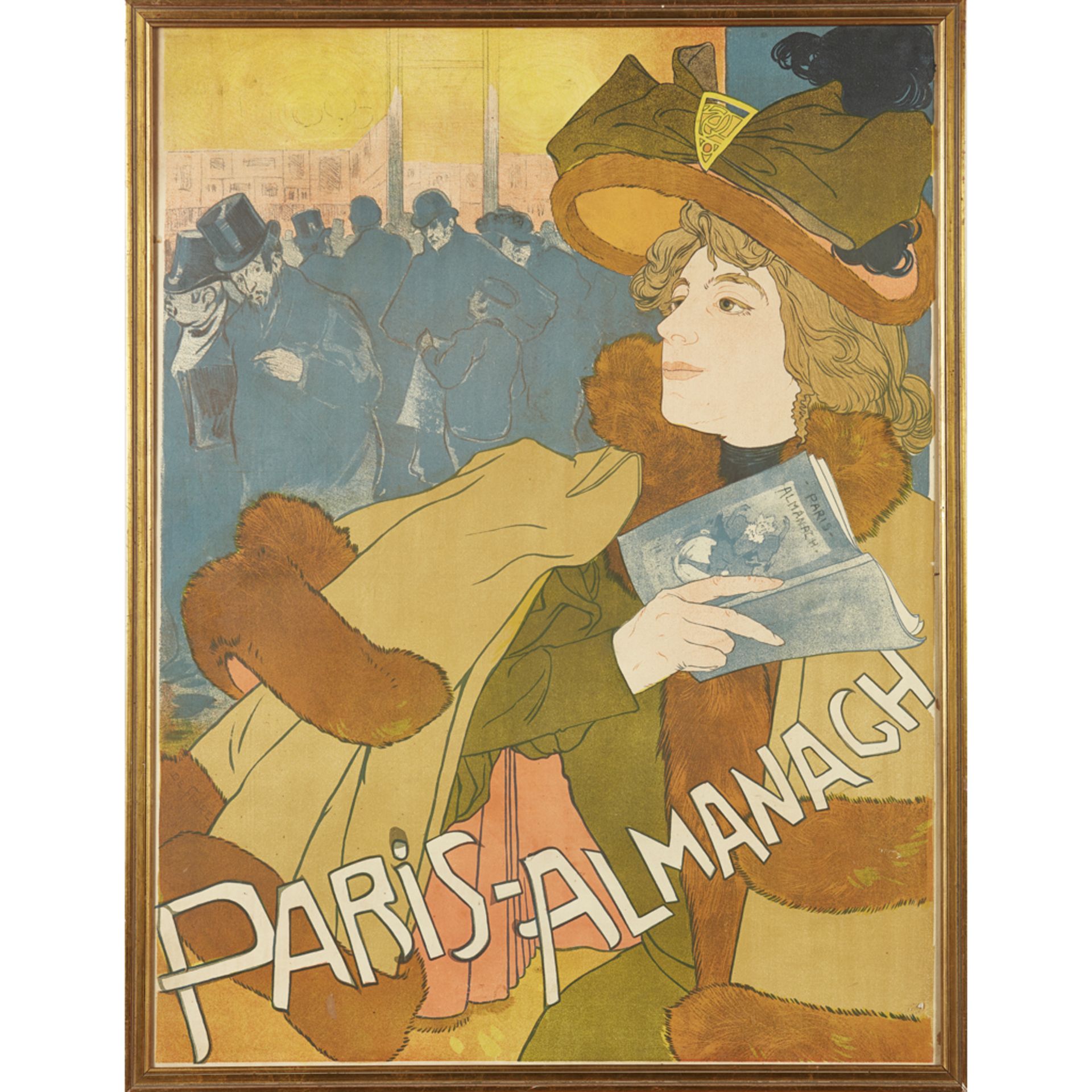 GEORGES DE FEURE (1868-1943) POSTER: 'PARIS - ALMANACH', 1896 - Image 3 of 4