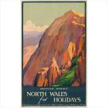 ROGER BRODERS (1883-1953) NORTH WALES, SNOWDON SUMMIT