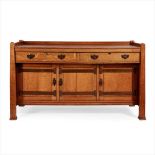 MANNER OF C.R.ASHBEE FOR THE GUILD OF HANDICRAFT ARTS & CRAFTS OAK SIDEBOARD, CIRCA 1900