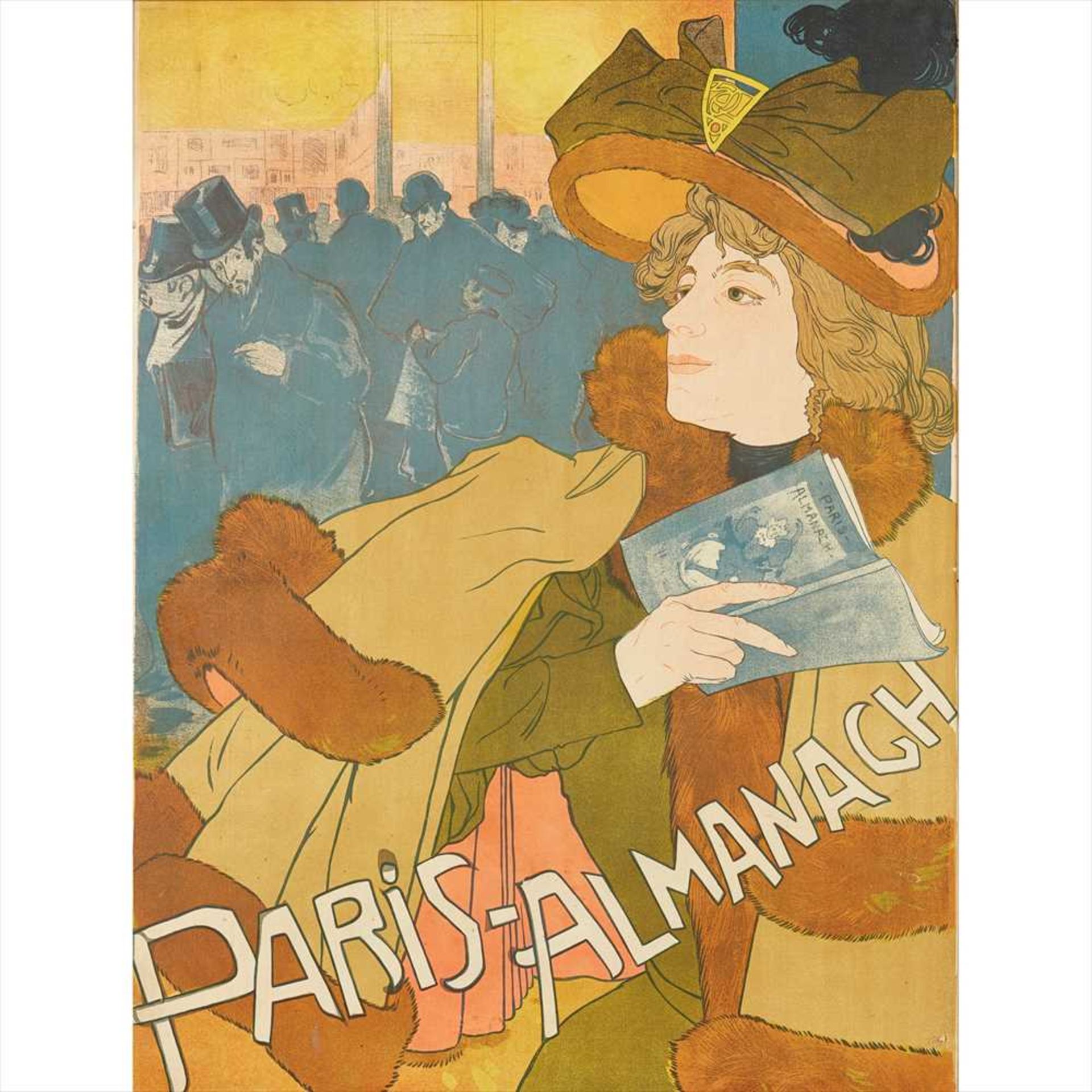 GEORGES DE FEURE (1868-1943) POSTER: 'PARIS - ALMANACH', 1896