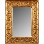 ENGLISH SCHOOL ARTS & CRAFTS GILTWOOD FRAMED MIRROR, CIRCA 1900