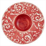 WILLIAM DE MORGAN (1839-1917) ARTS & CRAFTS RUBY LUSTRE DISH, CIRCA 1890