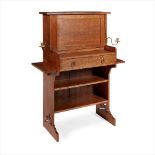 LIBERTY AND CO., LONDON ARTS & CRAFTS OAK SECRETAIRE, CIRCA 1900