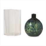 TAPIO WIRKKALA (1915-1985) FOR IITTALA, FINLAND FROSTED GLASS VASE, CIRCA 1960