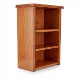 ROBERT 'MOUSEMAN' THOMPSON (1876-1955) SMALL OAK BEDSIDE BOOKCASE, 1950S